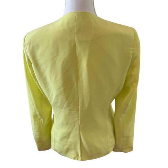 Contemporary Neon Yellow Summer Blazer 6 - Picture 4 of 7